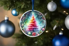 Colorful Christmas Tree Christmas PNG Product Image 4