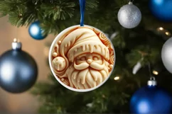 Pastel Santa Christmas PNG Product Image 4