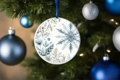 Winter Scene Snowflake Watercolor Image PNG Product Image 1