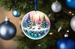 Winter Scene with Cow and Dog Ornament Product Image 4