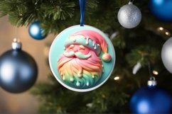 3D Santa Ornament PNG Product Image 4