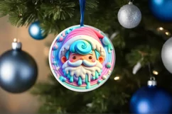 3D Santa's Boy Ornament PNG Product Image 1
