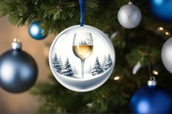 Winter Scene with Champaigne Ornament Product Image 1