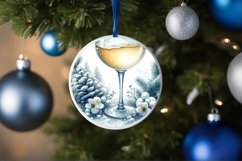 Winter Scene with Champaigne Ornament Product Image 4