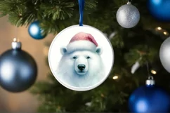 Colorful Watercolor Round Christmas PNG Product Image 1