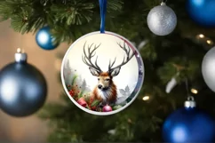 Colorful Reindeer Christmas Image PNG Product Image 4