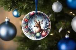 Colorful Reindeer Christmas Image PNG Product Image 4