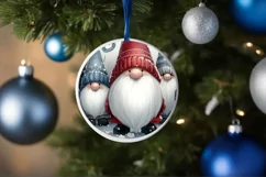 Watercolor Winter Gnomes Image PNG Product Image 4