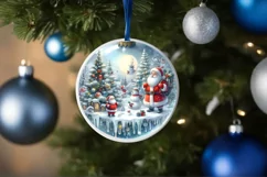 Christmas Winter Scene Santa PNG Product Image 4