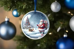 Christmas Winter Scene Santa PNG Product Image 4