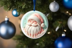 Santa with Depth Round Sublimation PNG Product Image 4