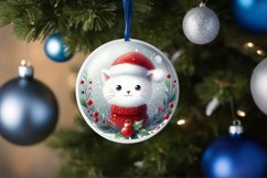 Round Christmas Ornament Sublimation|Clipart Product Image 4