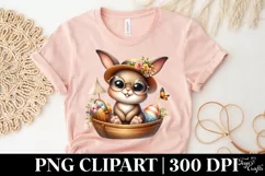 Easter Bunny with Glasses in a Boat Product Image 5