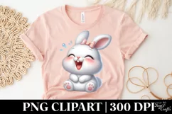 Easter Bunny Egg Flower, Clipart |T-shirt, Mug PNG Product Image 4