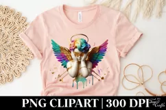 Cupid Angel Of Love Gesture Watercolor Florals Clipart Product Image 5