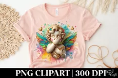 Cupid Angel Of Love Surprise, Watercolor Clipart Product Image 5