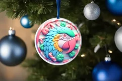 Christmas Round Ornament Sublimation Product Image 4