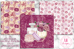 Makeup Seamless Patterns, Beauty Girl Digital Papers Product Image 4