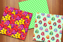 Cute Mermaids Seamless Patterns, Ocean Life Backgrounds Product Image 4