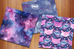 Galaxy Cosmic Mystical Digital Papers, Celestial Backgrounds Product Image 4
