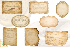 Vintage Apothecary Junk Journal Ephemera Clipart Product Image 4