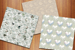 Elegant Wedding Floral Digital Papers, Bridal Patterns Product Image 4