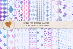 Rainbow gradient seamless papers bundle Product Image 11