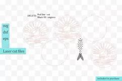 Boat on the lake Suncatcher svg ornament svg Laser cut files Product Image 5