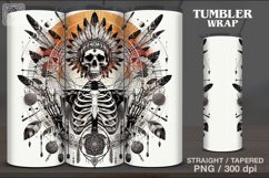 4 Skeleton Tumbler Wrap Sublimations, 20 oz Product Image 2