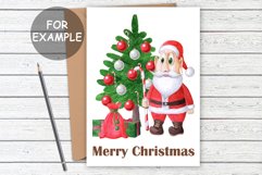 Santa Claus sublimation design, Christmas tree Santa PNG Product Image 7