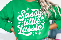 Sassy Little Lassie svg | St Patricks Day Shirt svg Product Image 2