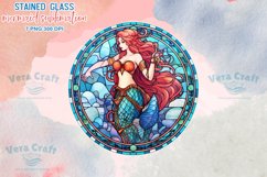 Stained Glass Mermaid Sublimation Cilpart Product Image 5