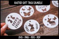 6 Easter Gift Tags SVGs bundle I Easter basket tags SVG Product Image 3