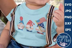 Patriotic Gnome Clipart | 4th Of July Svg Design Product Image 1