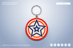 4th of July Keychain SVG | USA Patriotic Laser Cut Product Image 2