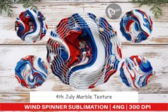 Wind Spinner 4th July Marble Texture Product Image 1