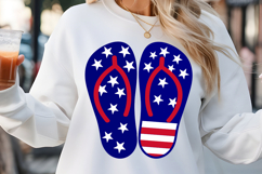 4th July sandal SVG, 4th of July Vector SVG Product Image 1