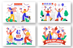 9 4th of July Independence Day Illustration Product Image 2