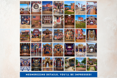 Patriotic Americana Backdrops - 4th of july backgrounds v2 Product Image 3