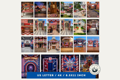 Patriotic Americana Backdrops - 4th of july backgrounds v2 Product Image 4
