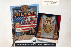 Patriotic Americana Backdrops - 4th of july backgrounds v2 Product Image 8