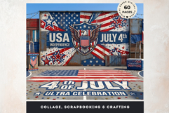 Patriotic Americana Backdrops - 4th of july backgrounds Product Image 10
