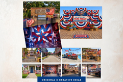 Patriotic Americana Backdrops - 4th of july backgrounds Product Image 7