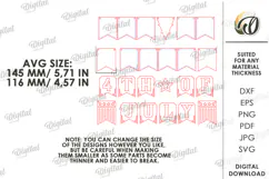 4th of July banner Laser Cut. Home decor SVG Product Image 2
