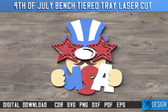 4th of July Element Laser Cut | USA | Patriotic Sign | CNC Product Image 1