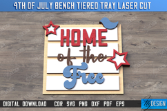 4th of July Element Laser Cut | USA | Patriotic Sign | CNC Product Image 1