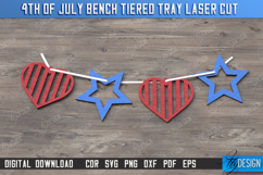 4th of July Element Laser Cut | Patriotic Sign | Garland Product Image 1