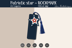 Patriotic star Bookmark Template Product Image 2