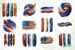 4th Of July Brushstroke Sublimation Bundle Product Image 6