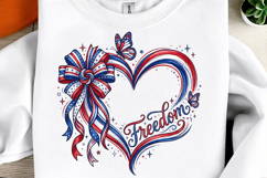 4th of July Brushstroke hearts png Product Image 1